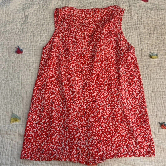 J Crew Red Floral Formal Tank xxs - Picture 2 of 6